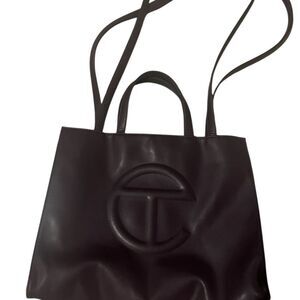 Telfar Eggplant Large Tote Bag